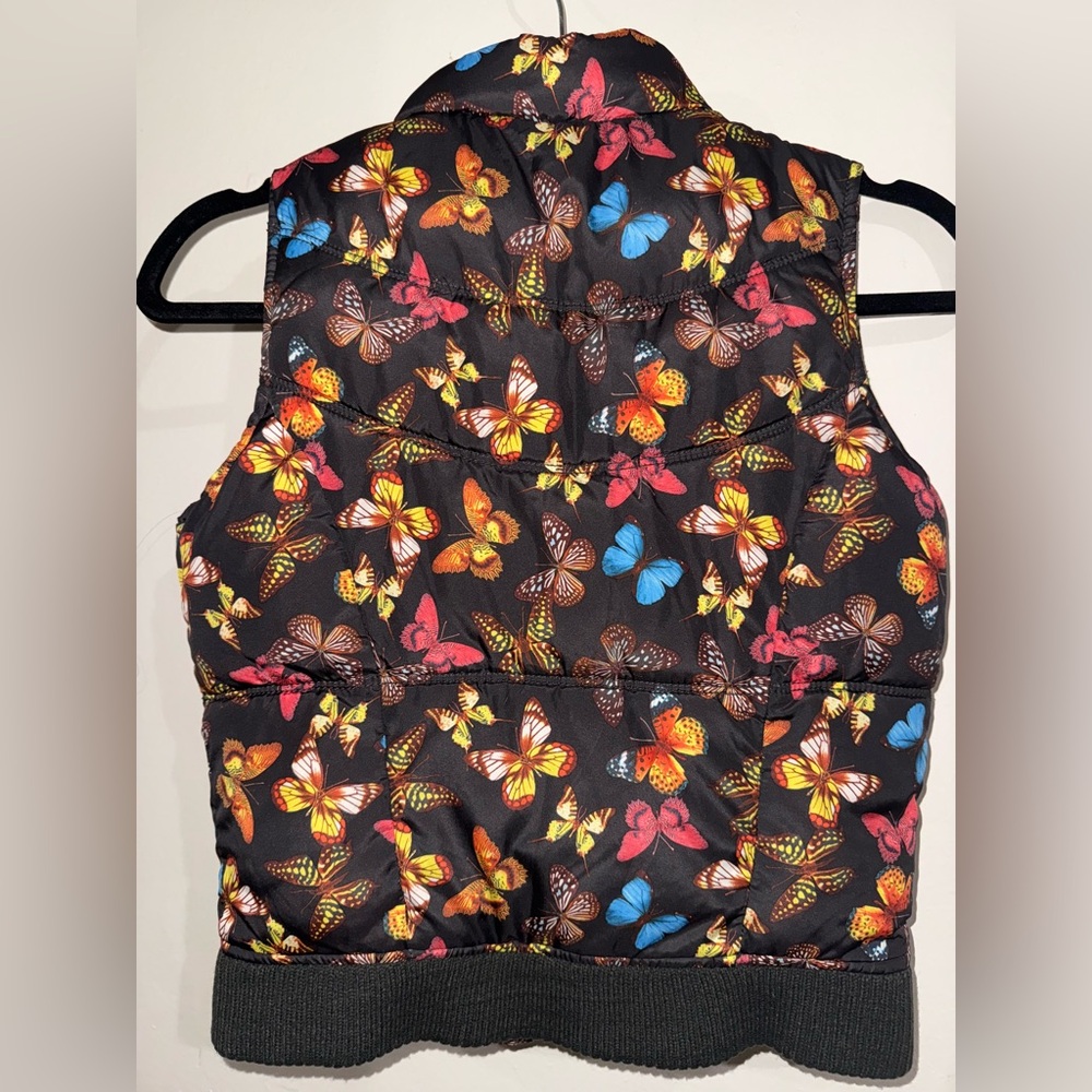 Old Navy Colorful Butterfly Print Vest
